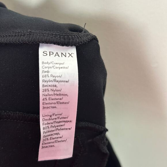 SPANX The Perfect Pant Black Skinny Back Seam Sz XL {3O11} - Picture 5 of 6